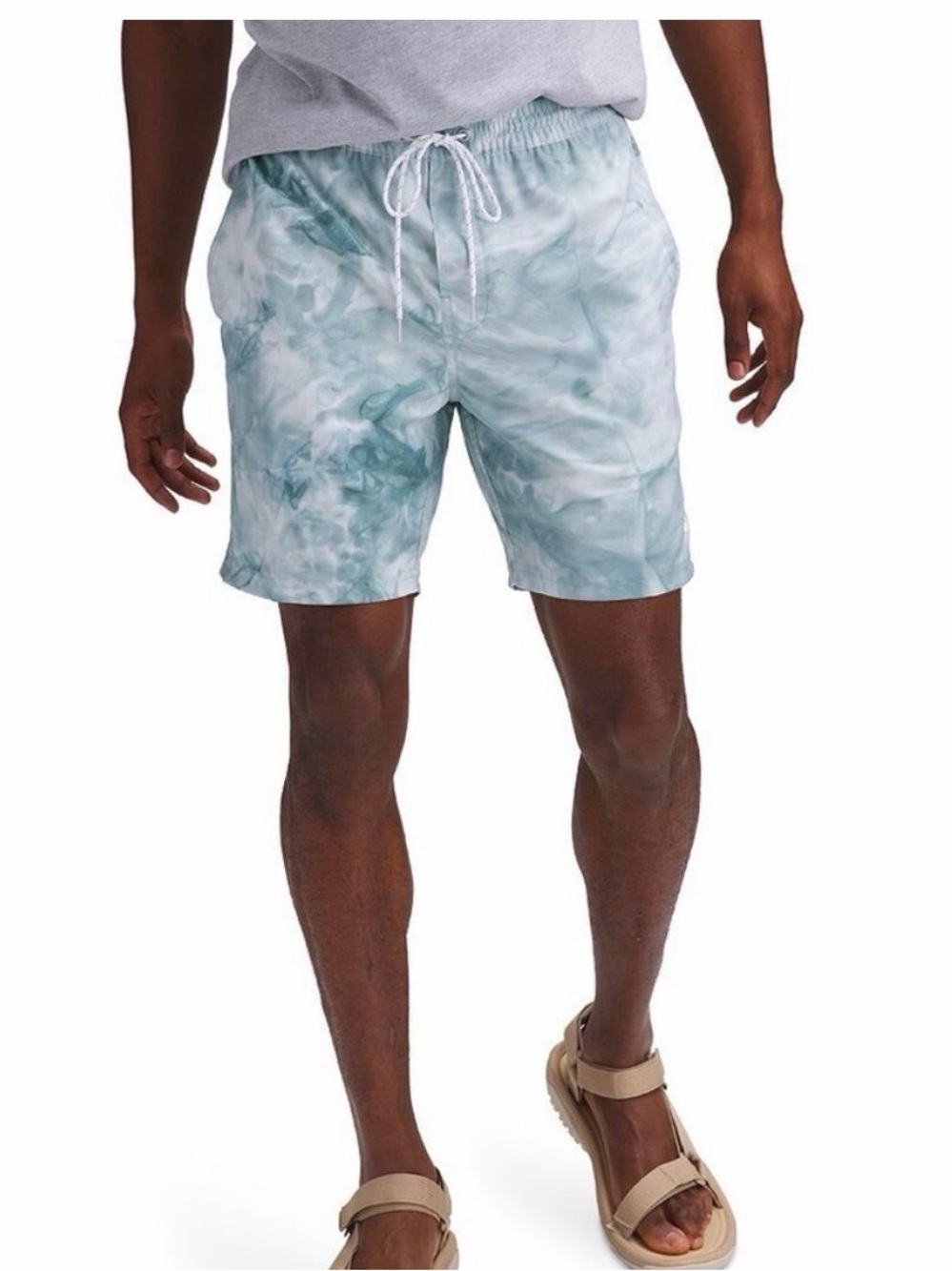 Outerknown Tie-Dye Nordic valley Light Blue Swim Shorts